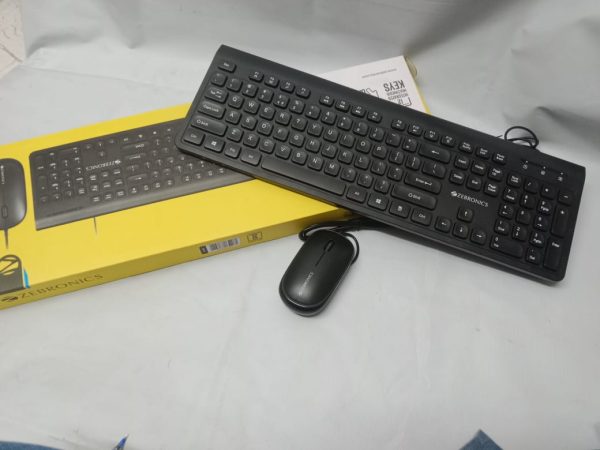 ZEBRONICS KEYBOARD & MOUSE COMBO JUDWAA 880 Plug & Play, 105 +12 Integrated Multimedia Keys, 3 Button Mouse, 1000 DPI, High Precision - Image 3