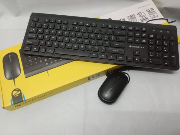 ZEBRONICS KEYBOARD & MOUSE COMBO JUDWAA 880 Plug & Play, 105 +12 Integrated Multimedia Keys, 3 Button Mouse, 1000 DPI, High Precision - Image 4