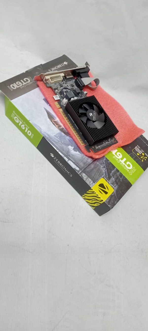 ZEBRONICS Gt610 2Gd3 with Pcie 2.0,Multiconnectivity Hdmi Dvi Vga,High Efficiency,Heatsink with Fan.,pci_e,ddr3_sdram,2 GB - Image 3
